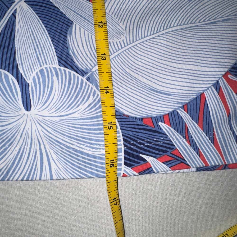 EUC TOMMY BAHAMA SZ L AUBREY ISLAND ZONE SKORT SKIRT BLUE WHITE ORANGE TROPICAL - Picture 11 of 11